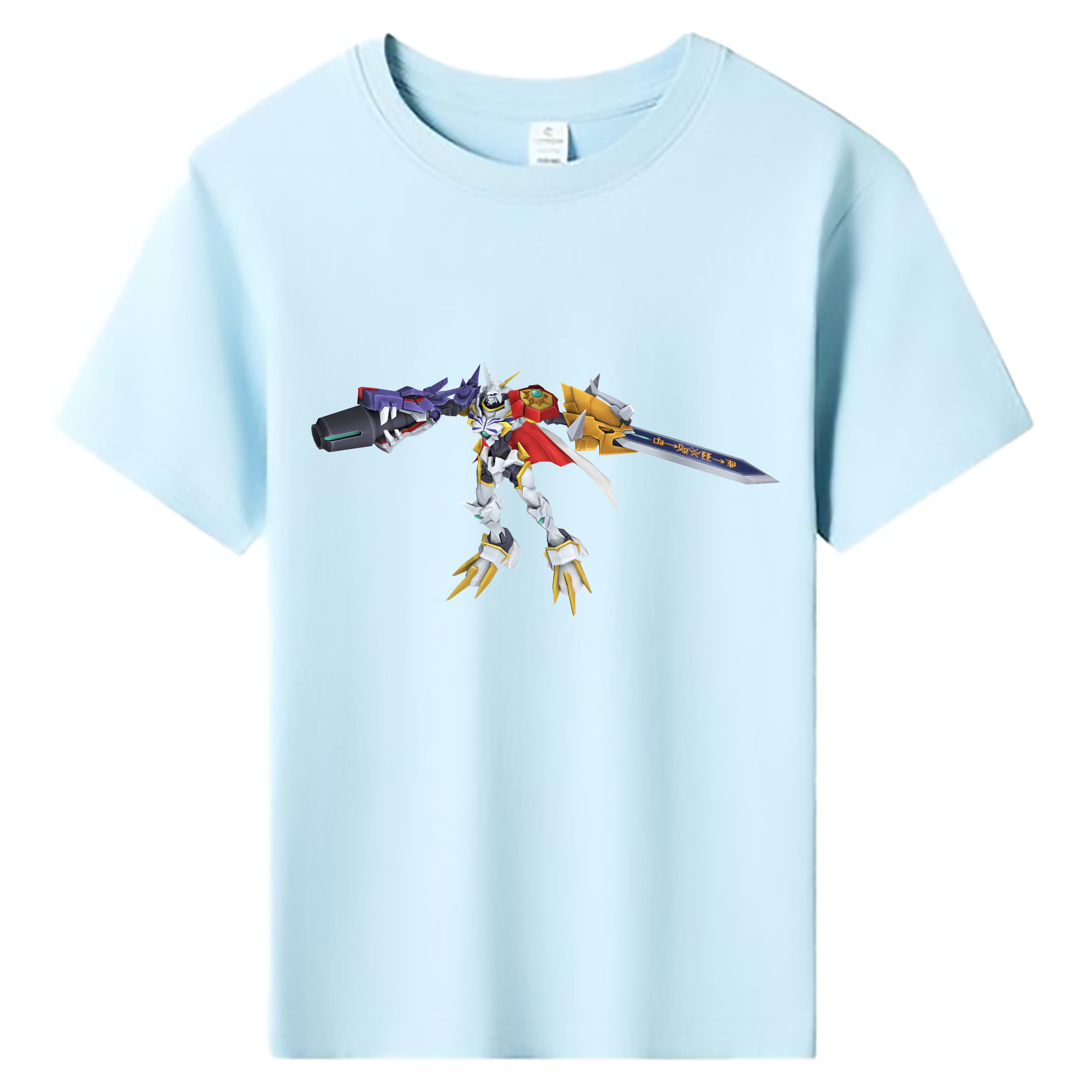 （画像用） Digimon デジタルモンスター/デジモン 綿100％キッズTシャツ（フロントプリント）
